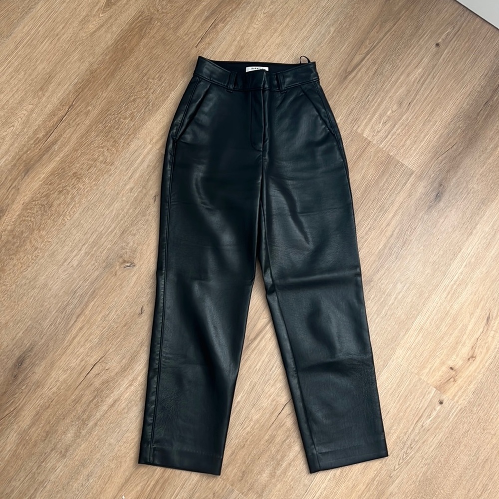 Aritzia Babaton vegan leather trouser